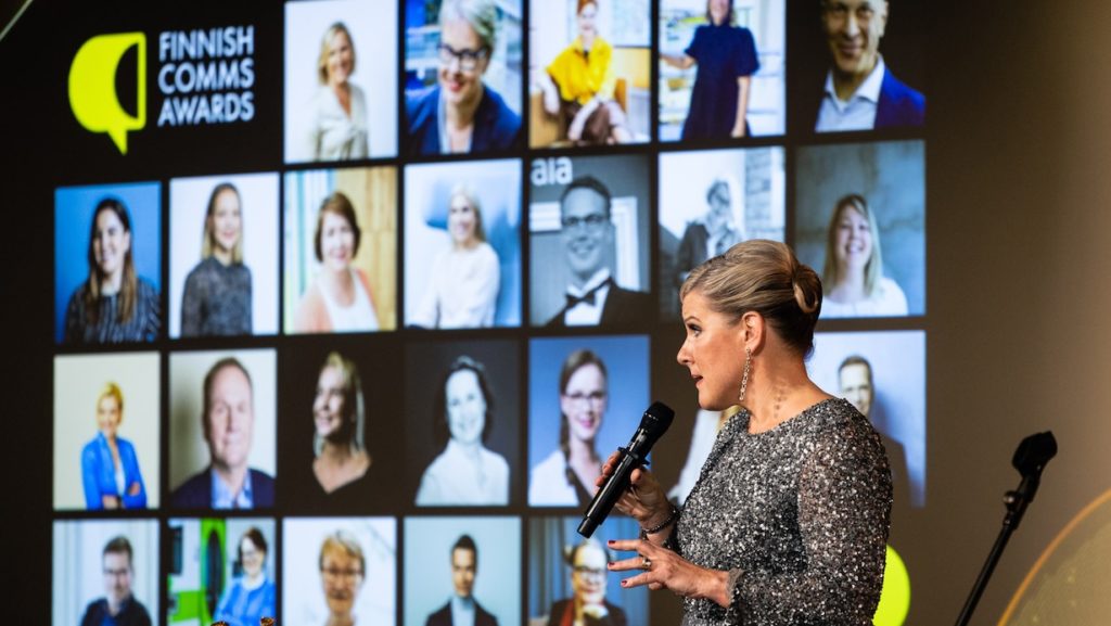 Finnish Comms Awardsin 104 hakemuksesta shortlistalle töitä 19 eri toimistosta, voittajat palkitaan 16.11.2023